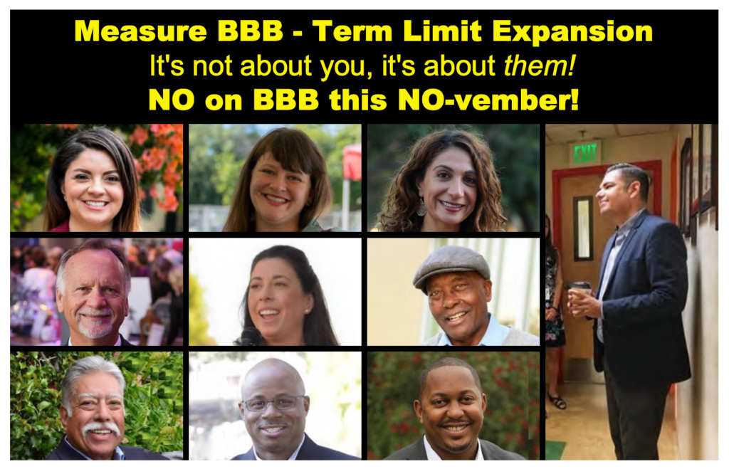 Measure BBB - Term Limit Expansion - It's not about you, it's about them! - NO on BBB this NO-vember!