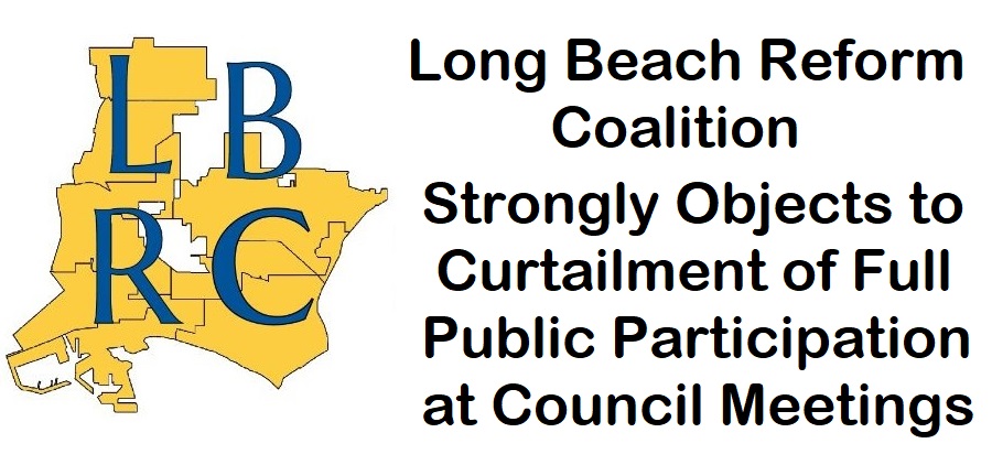 Long Beach Reform Coalition Demands Investigation of Illegal City Expenditures for Political Advocacy And Campaigning